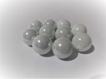 White pearl shiny 22mm