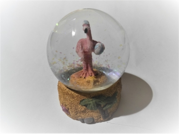 Glitter ball flamingo with ball