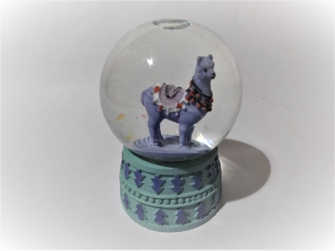 Glitter ball llama - petrol