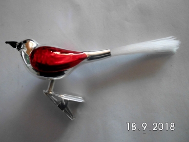 Tree decoration bird red