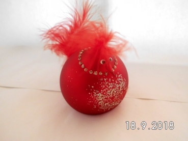 Table decoration chicken red