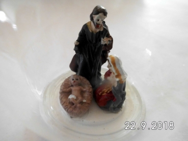 Bauble with crib 6cm