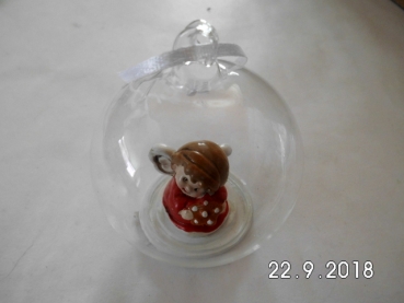 Bauble with angel red