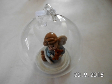 Bauble with angel blue