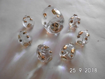 Lucky pig set 7 pieces - Clear