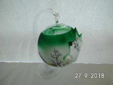 Christmas Ball with Stand - Green