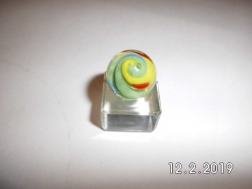 Yin and Yang 16mm - yellow-light blue