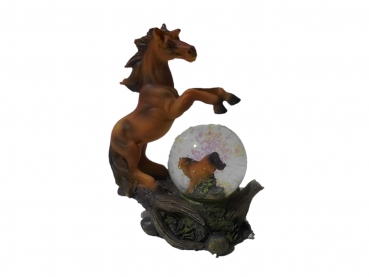 Glitter ball horse brown