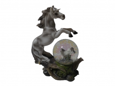 Glitter ball horse white