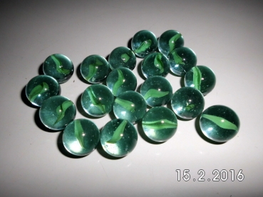 Aquarius green with pattern 16mm
