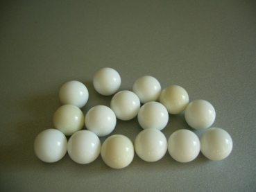 White, snow white polished 16mm