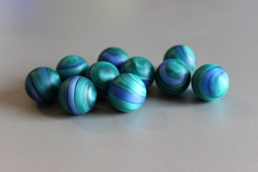 Dark green-blue with stripes Professional Marble 16.48mm