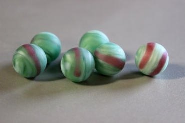 Green-pink with stripes Professional marble 16.48mm