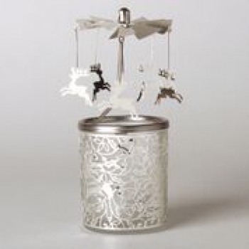 Glass Carousel - Reindeer