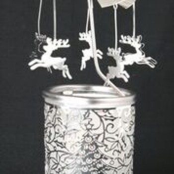 Glass Carousel - Reindeer
