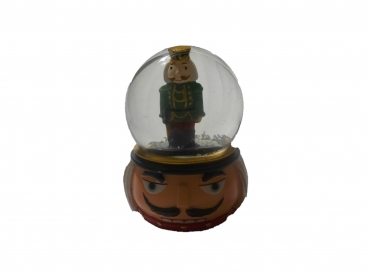 Nutcracker snow globe green