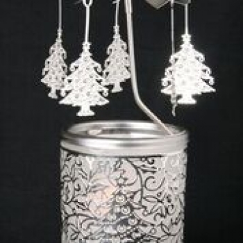 Glass carousel - Christmas tree