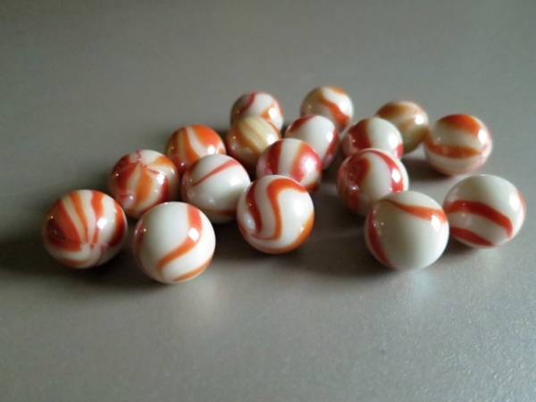 Orange with pattern 16mm