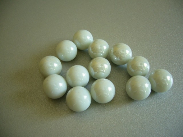 White pearl shiny 16mm