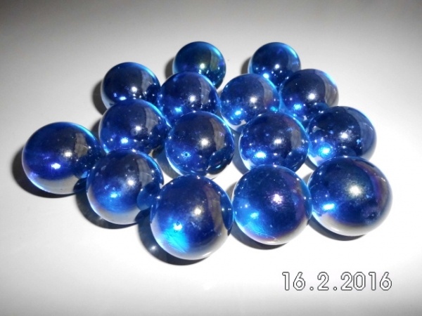 Blue, glossy 22mm