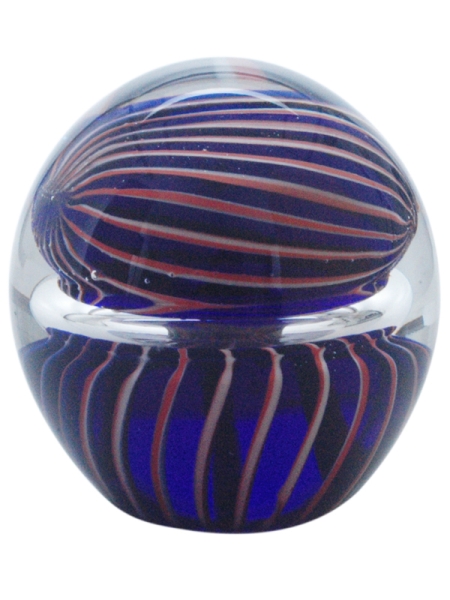 paperweight 276 - orange-blue snake cloud