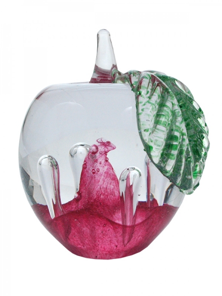 Paperweight - Motif apple pink