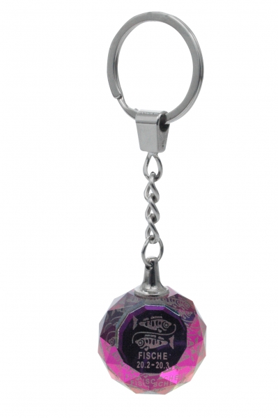 Pisces zodiac key chain
