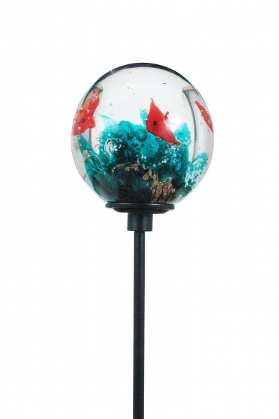 Garden stake dream ball 4 - coral reef noctilucent