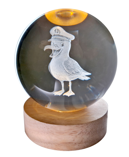Hologrammkugel - Möve