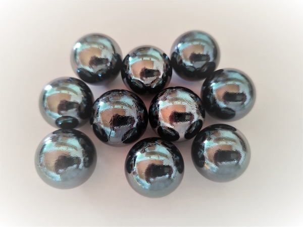Black, iridescent - 16mm
