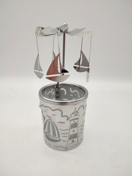 Glass carousel - sailboat