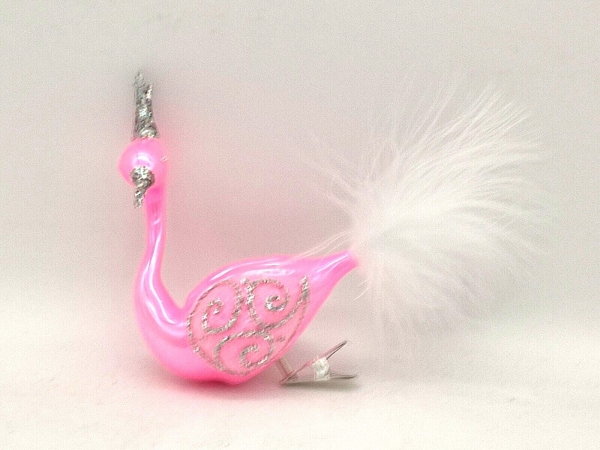 Tree decoration swan - pink