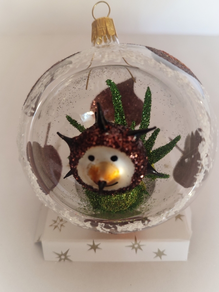 Bauble with hedgehog