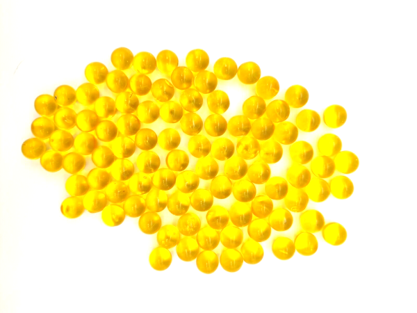 Polished yellow with pattern 10mm - 2nd choice