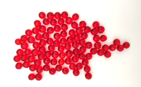 Red polished 10mm - 2nd choice