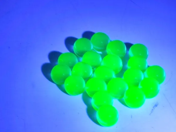 Gelb UV-Light poliert 10mm - fluoreszierend unter UV-Licht (Schwarzlicht)