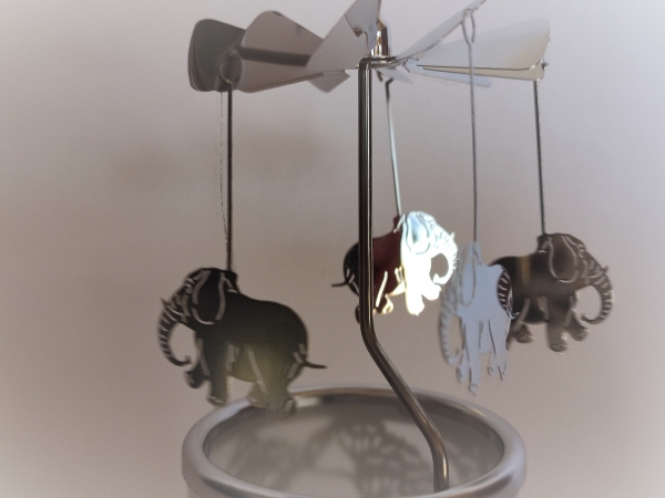 Glass Carousel - Elephant