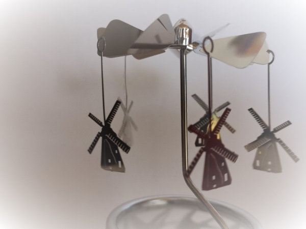 Glass carousel - windmill