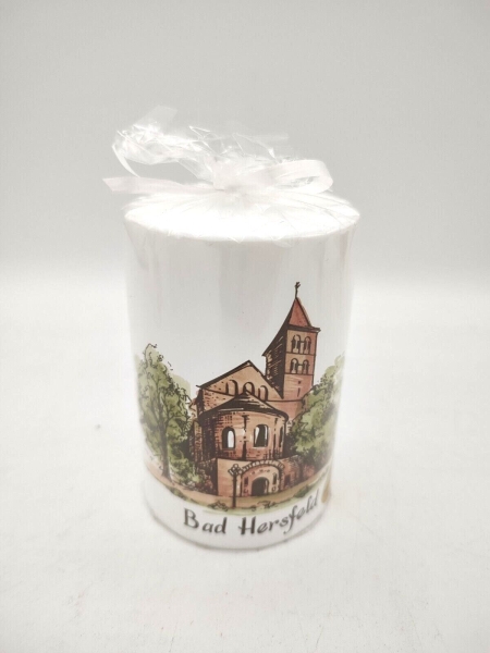 Candle - Bad Hersfeld Abbey ruins - cylinder 7x10 cm