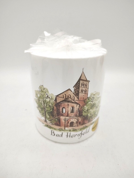 Candle - Bad Hersfeld Abbey ruins - cylinder 9x10 cm