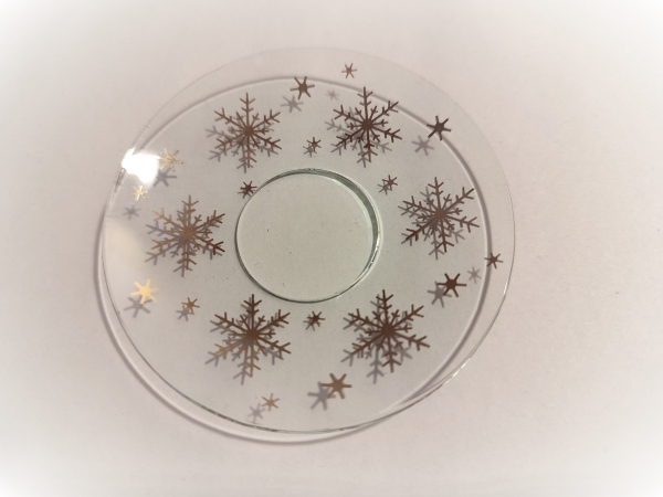 Drip golden snowflake