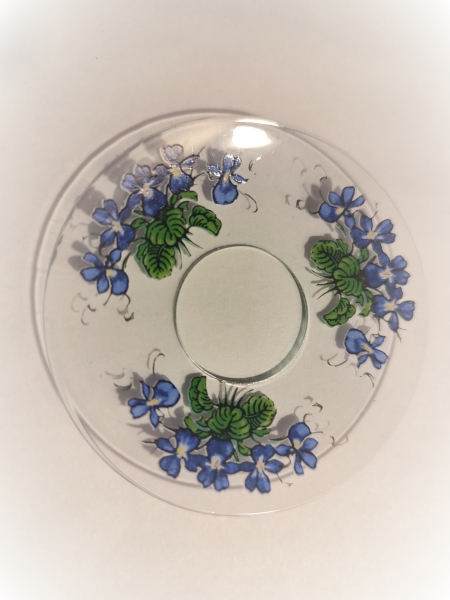 Drip Romantic line - blue flowers