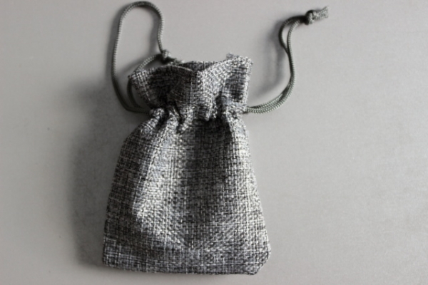 Marble bag gray - jute