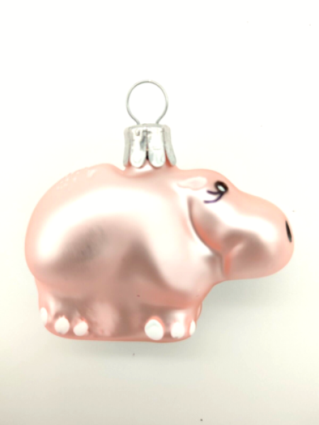 Bauble hippopotamus pink