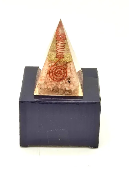 Orgonit Pyramide - Sonnenstein mit Sonnensymbol
