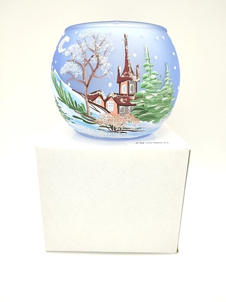 Windlicht Hirsche, blau - UKR