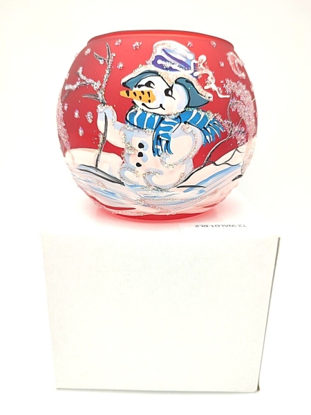 Lantern Snowman, red - UKR