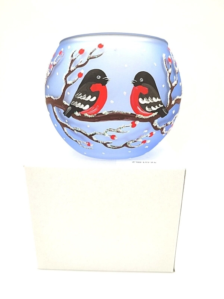 Windlicht Vögel, blau - UKR