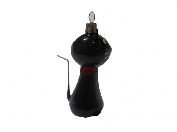 Bauble cat black with tail