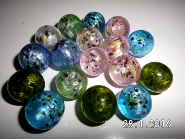 Alibaba assorted with pattern 17mm